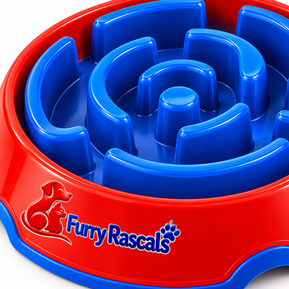 Slow-Feed Maze Bowl for Dogs & Cats