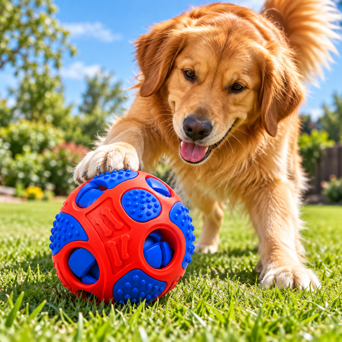 Interactive Rolling Treat Ball for Dogs