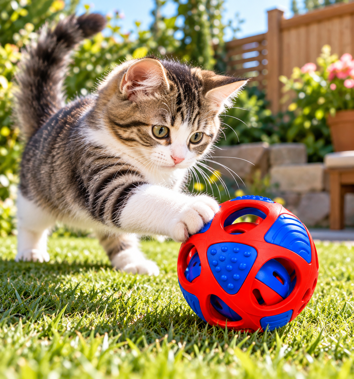 Rolling Motion Ball Toy for Indoor Cats