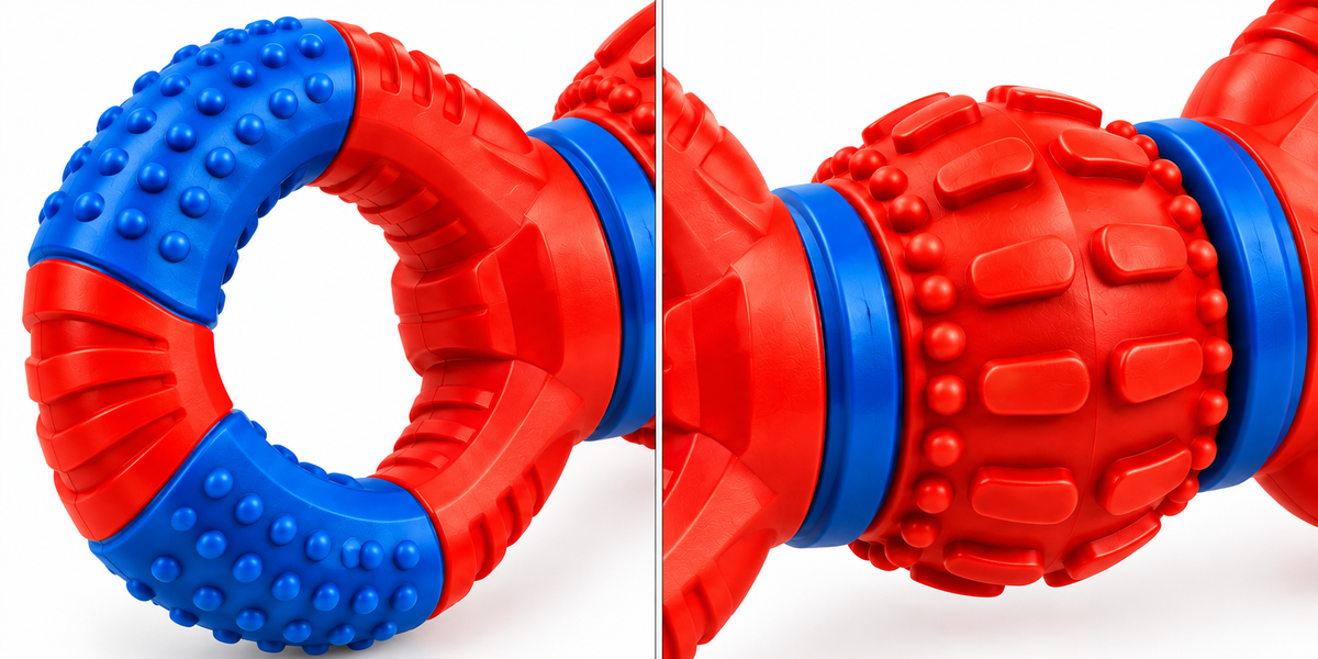 Durable Rubber Tug & Chew Dog Toy