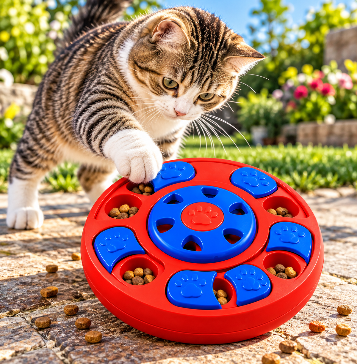 Interactive Cat Treat Puzzle & Enrichment Toy