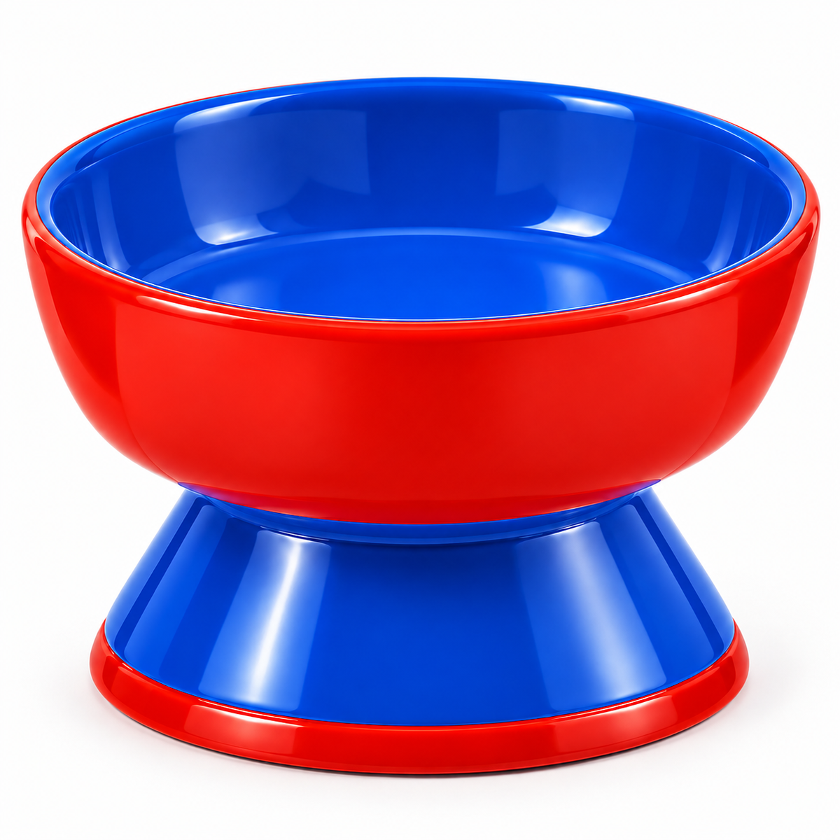Non-Slip Elevated Ceramic Feeding Bowl for Cats