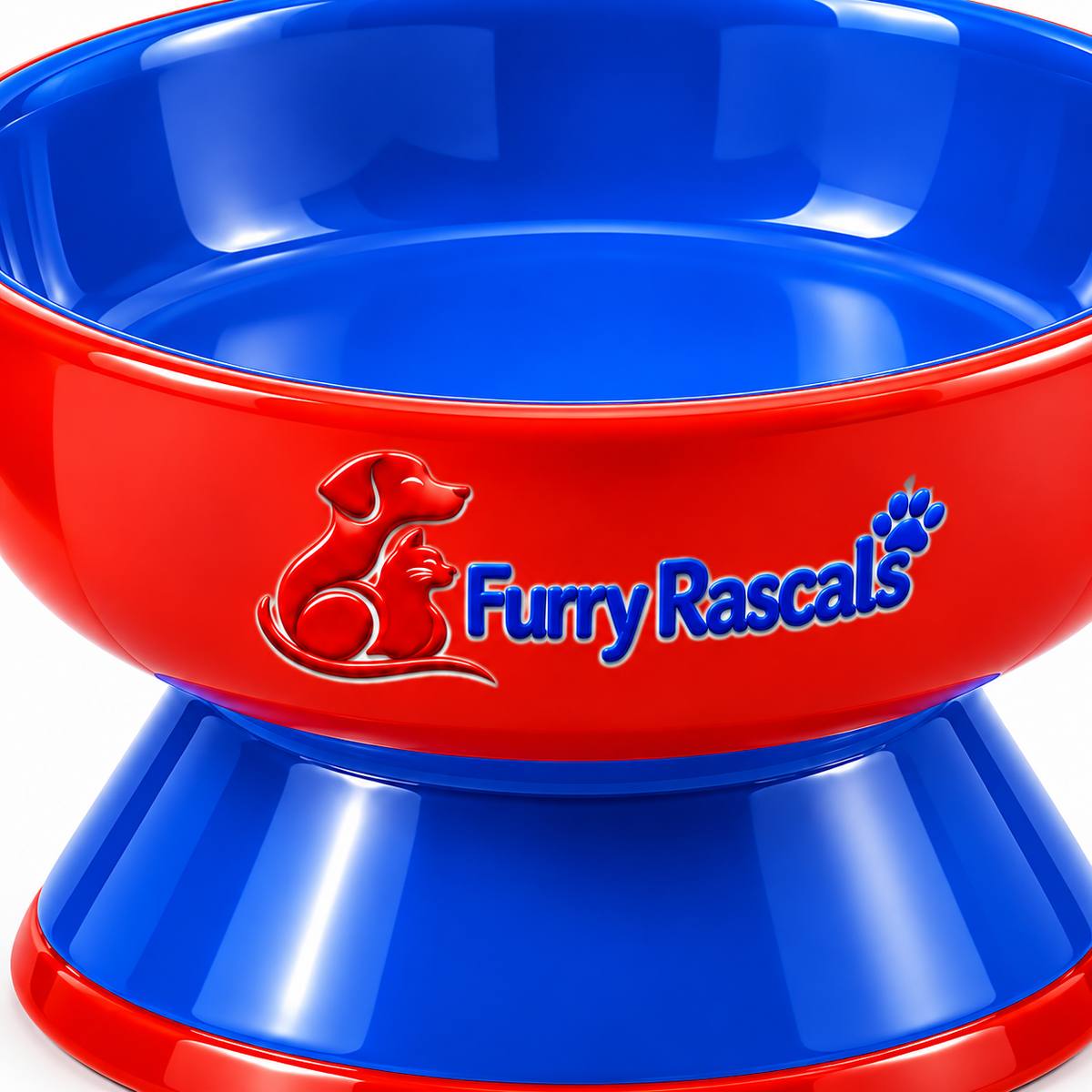 Non-Slip Elevated Ceramic Feeding Bowl for Cats