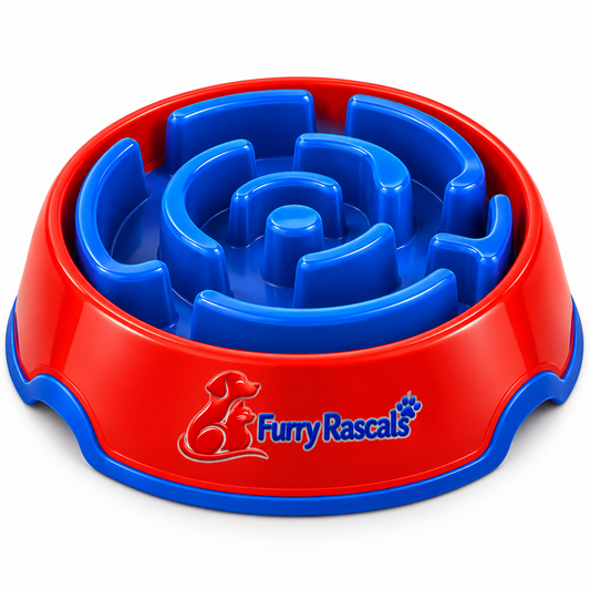 Slow-Feed Maze Bowl for Dogs & Cats
