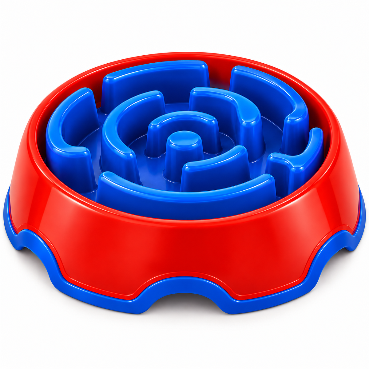 Slow-Feed Maze Bowl for Dogs & Cats