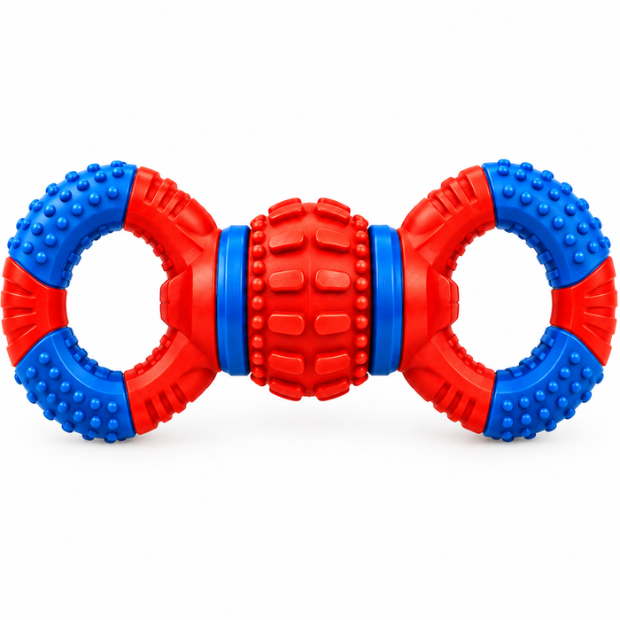 Durable Rubber Tug & Chew Dog Toy