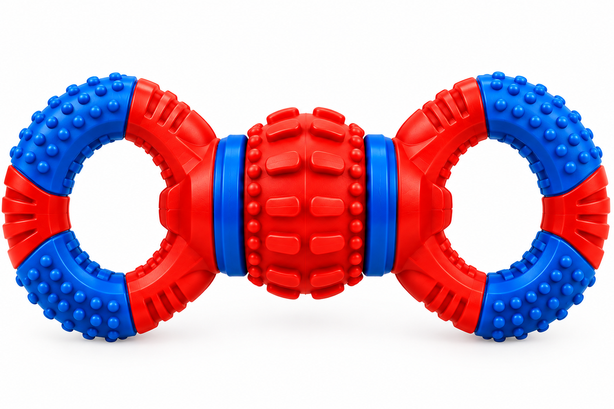 Durable Rubber Tug & Chew Dog Toy