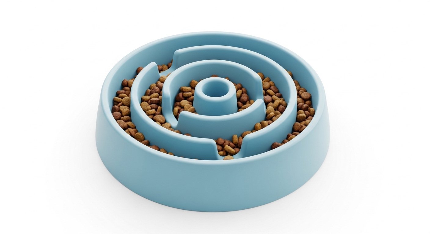 Slow Feeder Dog Puzzle Bowl – Interactive Feeding Toy for Dogs