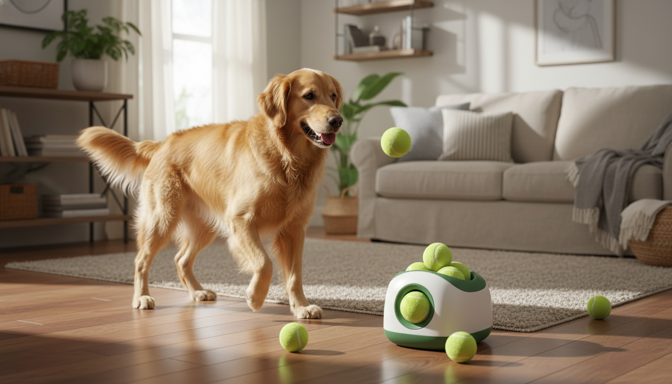 Automatic Dog Ball Launcher, Interactive Fetch Machine with Adjustable Distance - Image 4